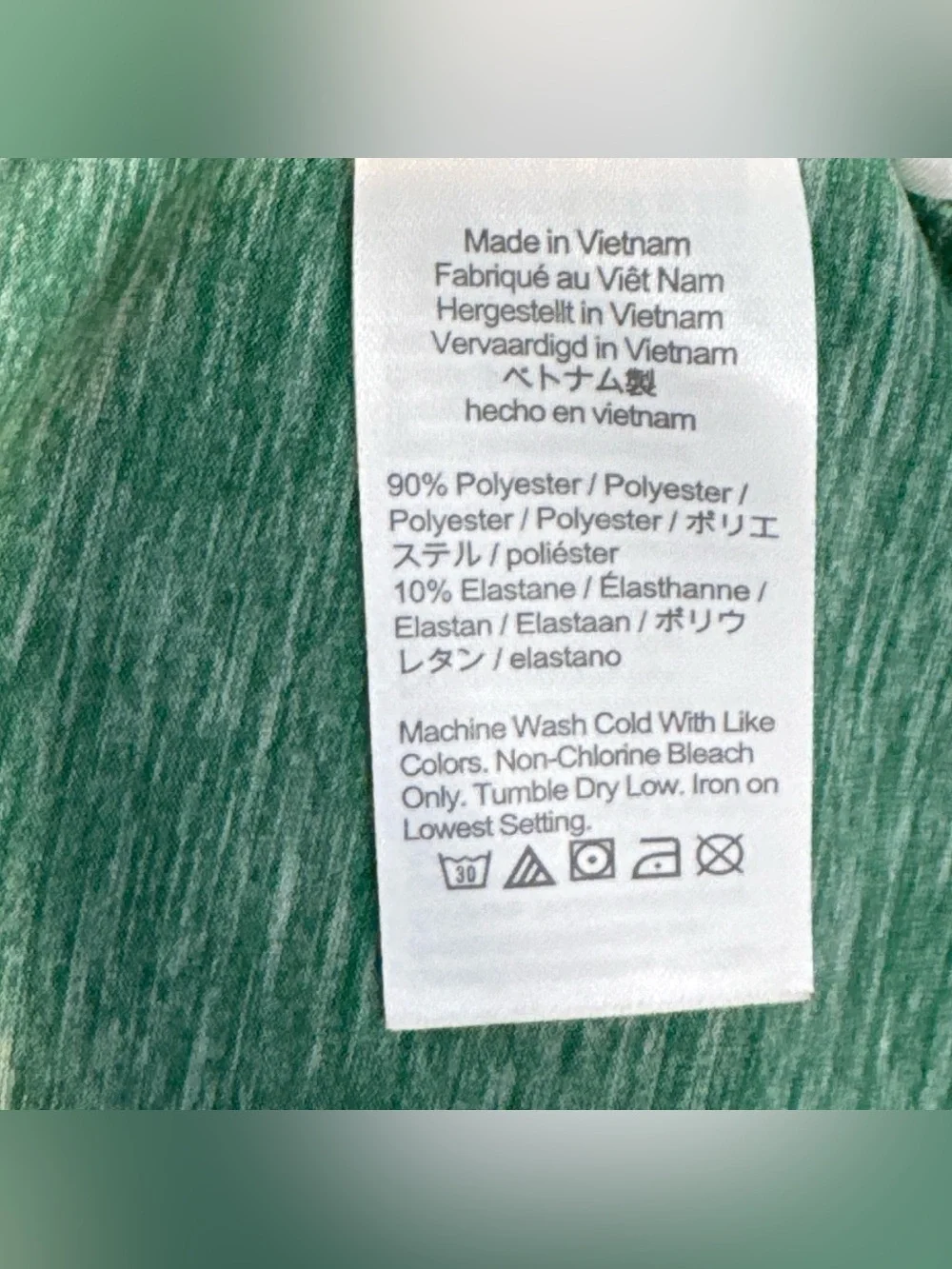J. Crew Heathered Sage Green Performance Polo